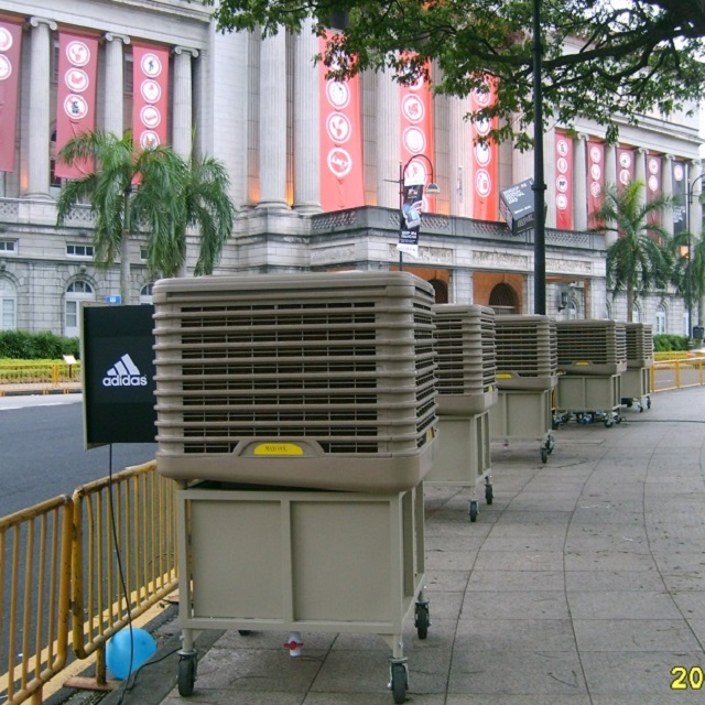 220V 50HZ aire acondicionado de 1 fase, enfriador de aire evaporativo, enfriadores de aire de agua ambiental para centro comercial