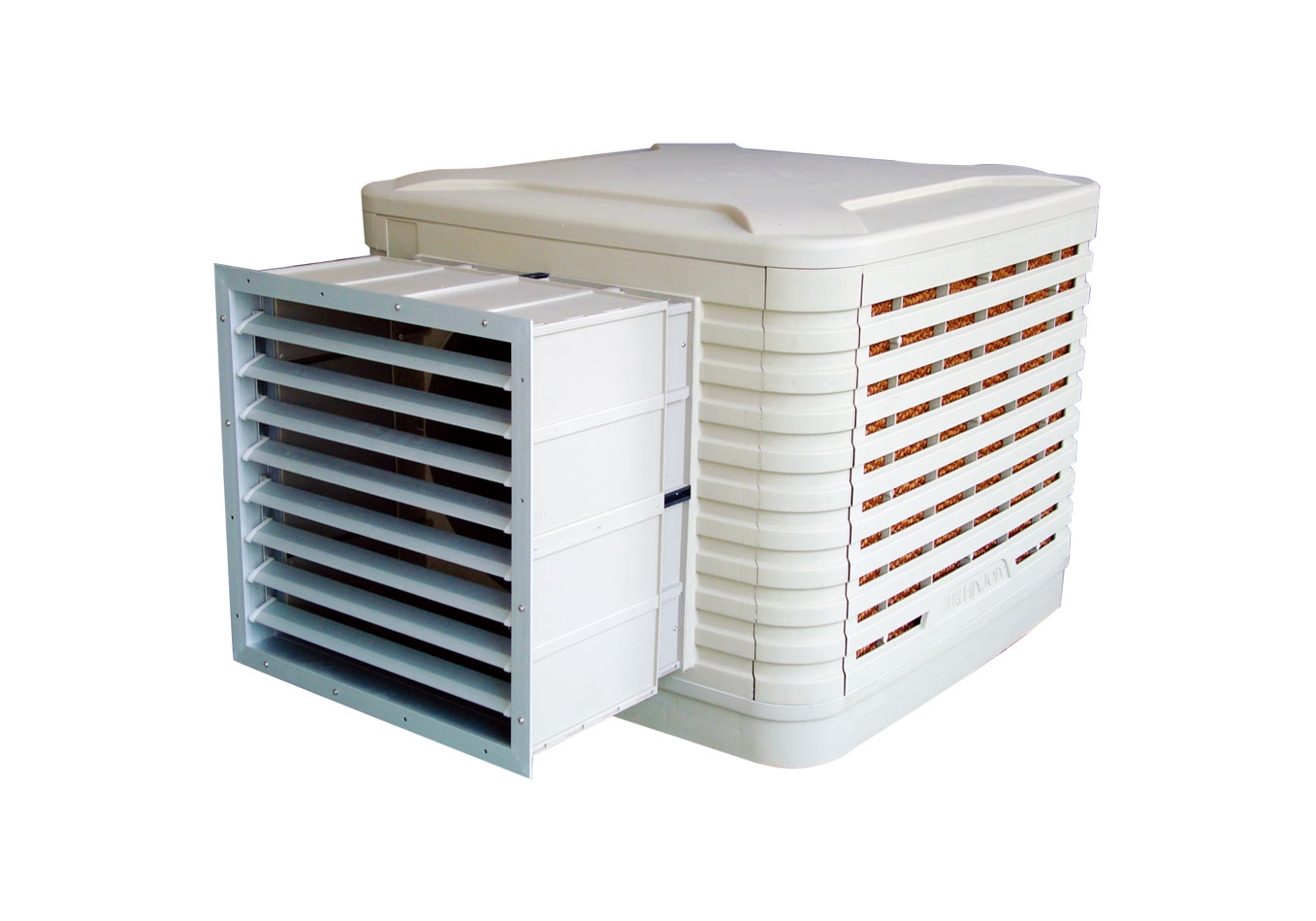 Fábrica que usa el acondicionador de aire industrial de la forma silenciosa de la caja, refrigerador de aire evaporativo del desierto