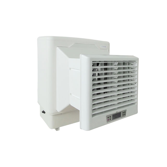 Enfriador de aire evaporativo de montaje en pared de enfriamiento rápido 6000CMH Flujo de aire 
